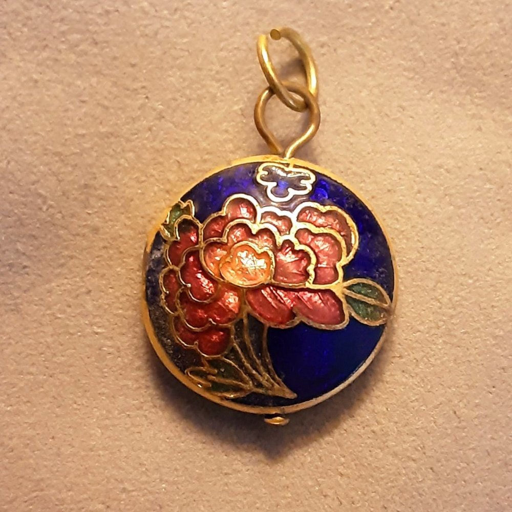 Vintage Cloisonne Pendant